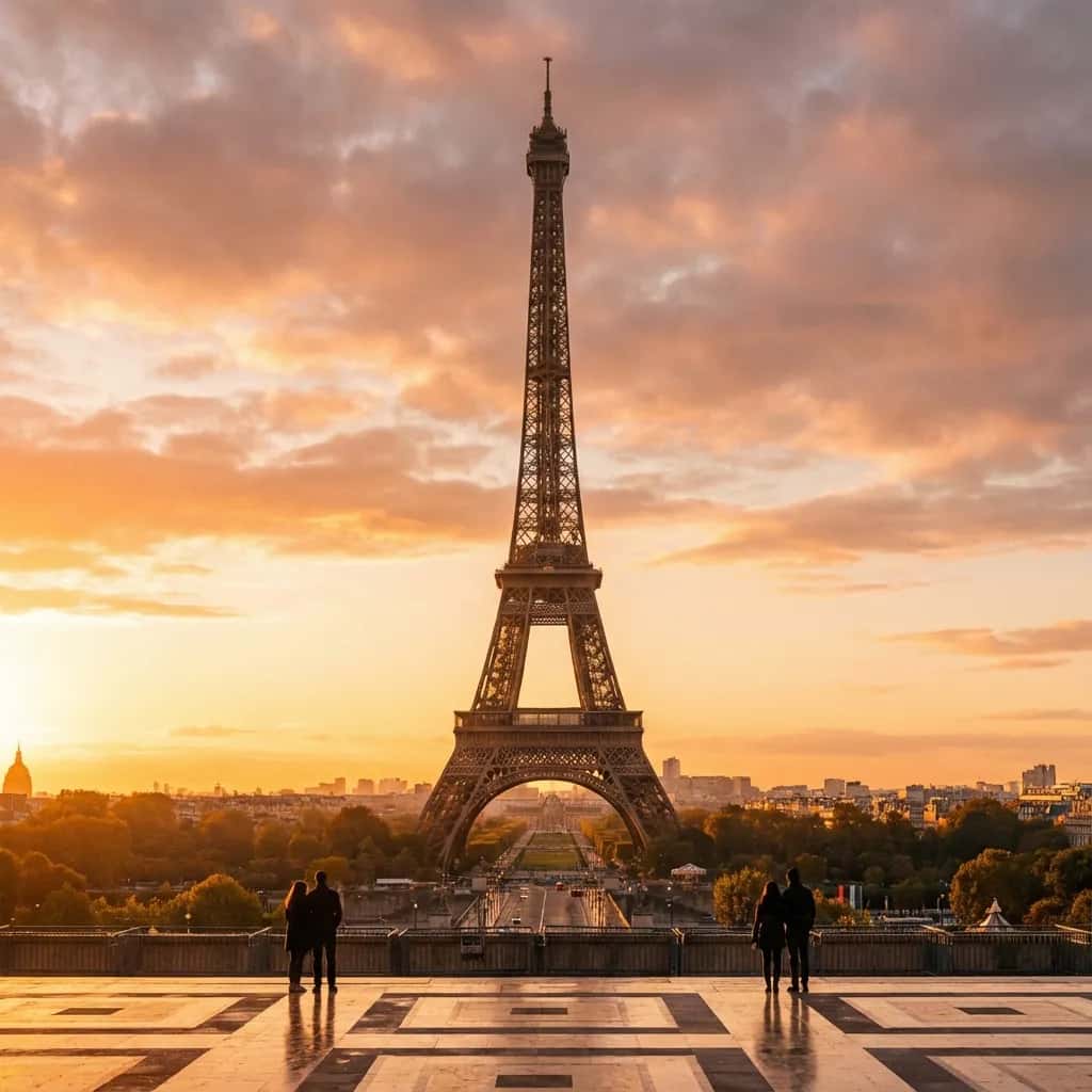 Paris street view during November