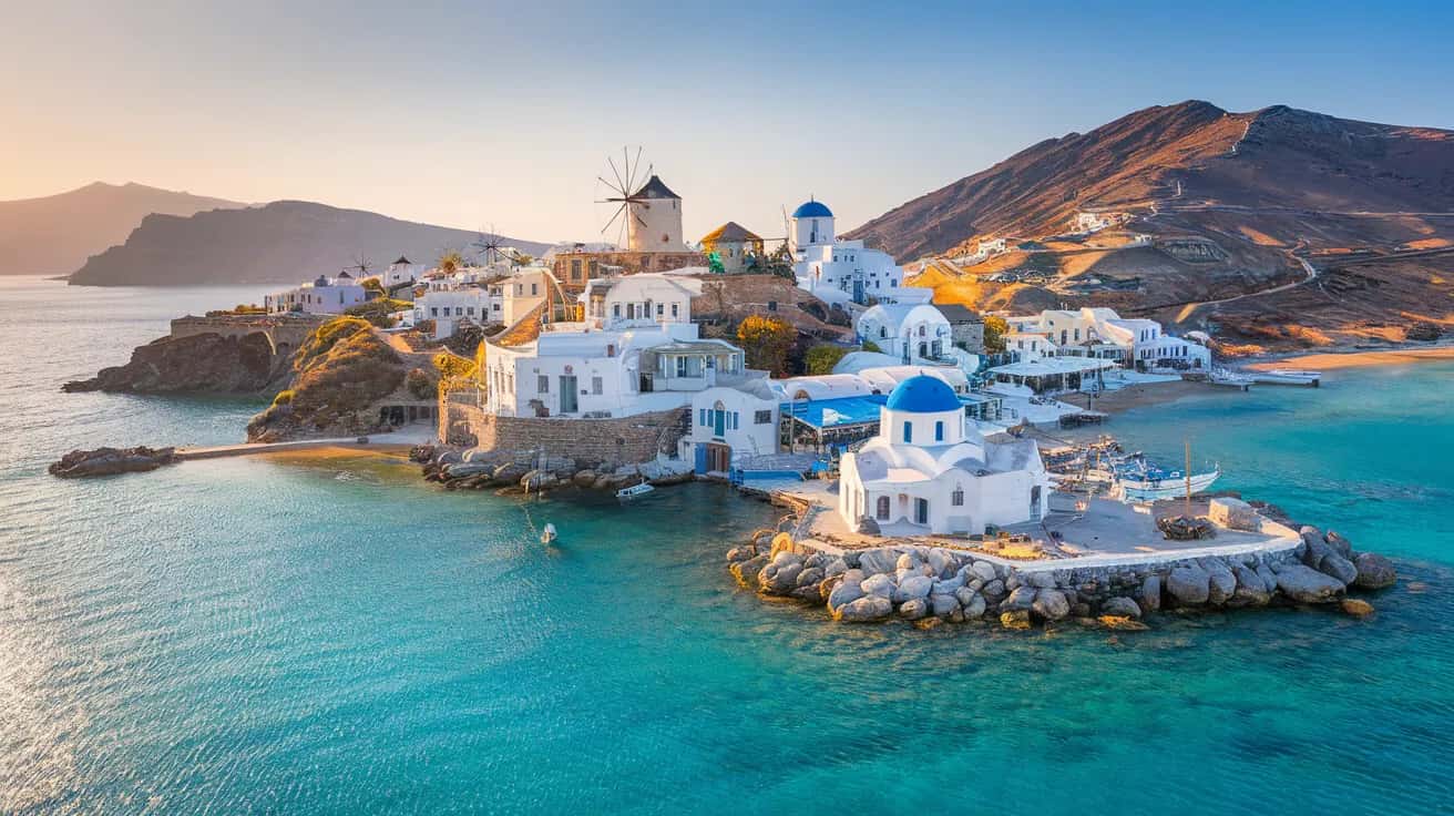 Paros weather and climate - scenic view of Paros, Greece