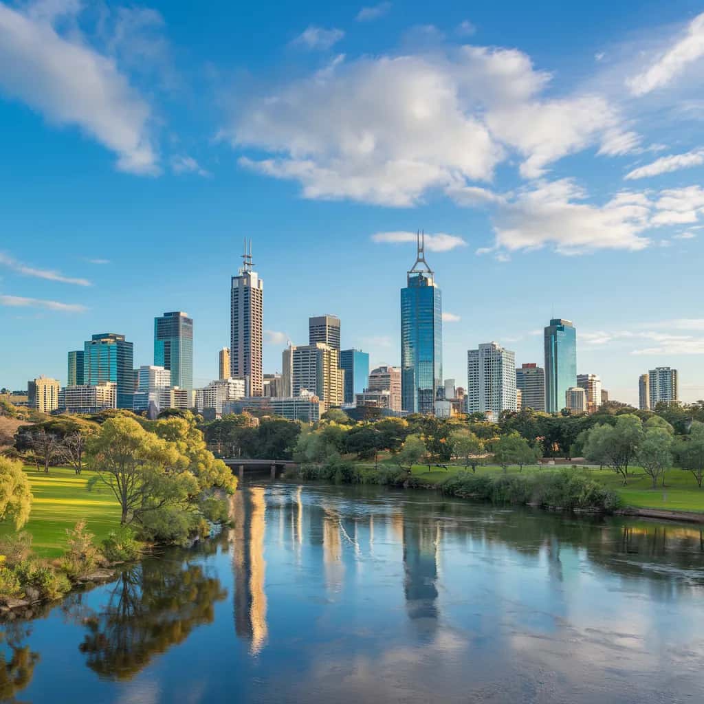 Perth weather and climate - scenic view of Perth, Australia