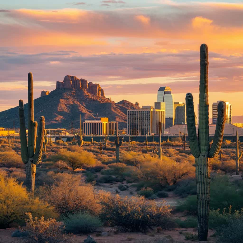Phoenix street view during February