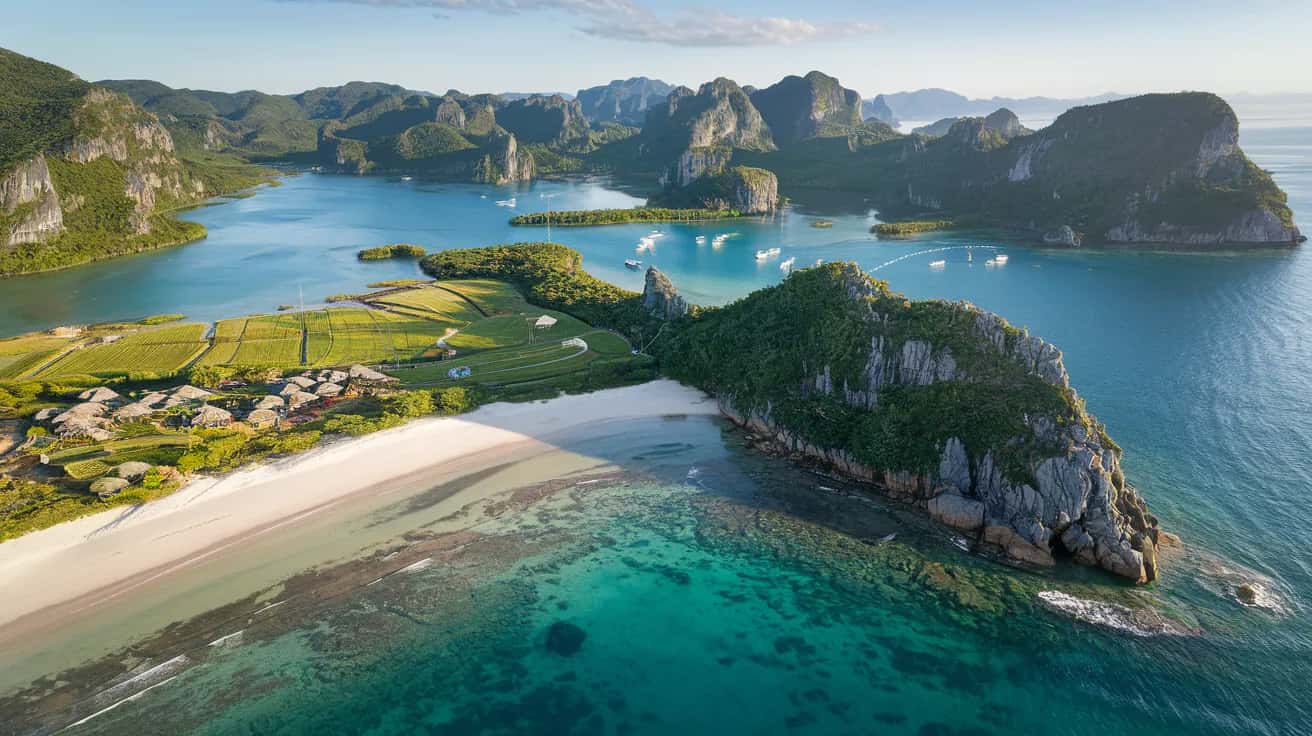 Phu Quoc street view during May