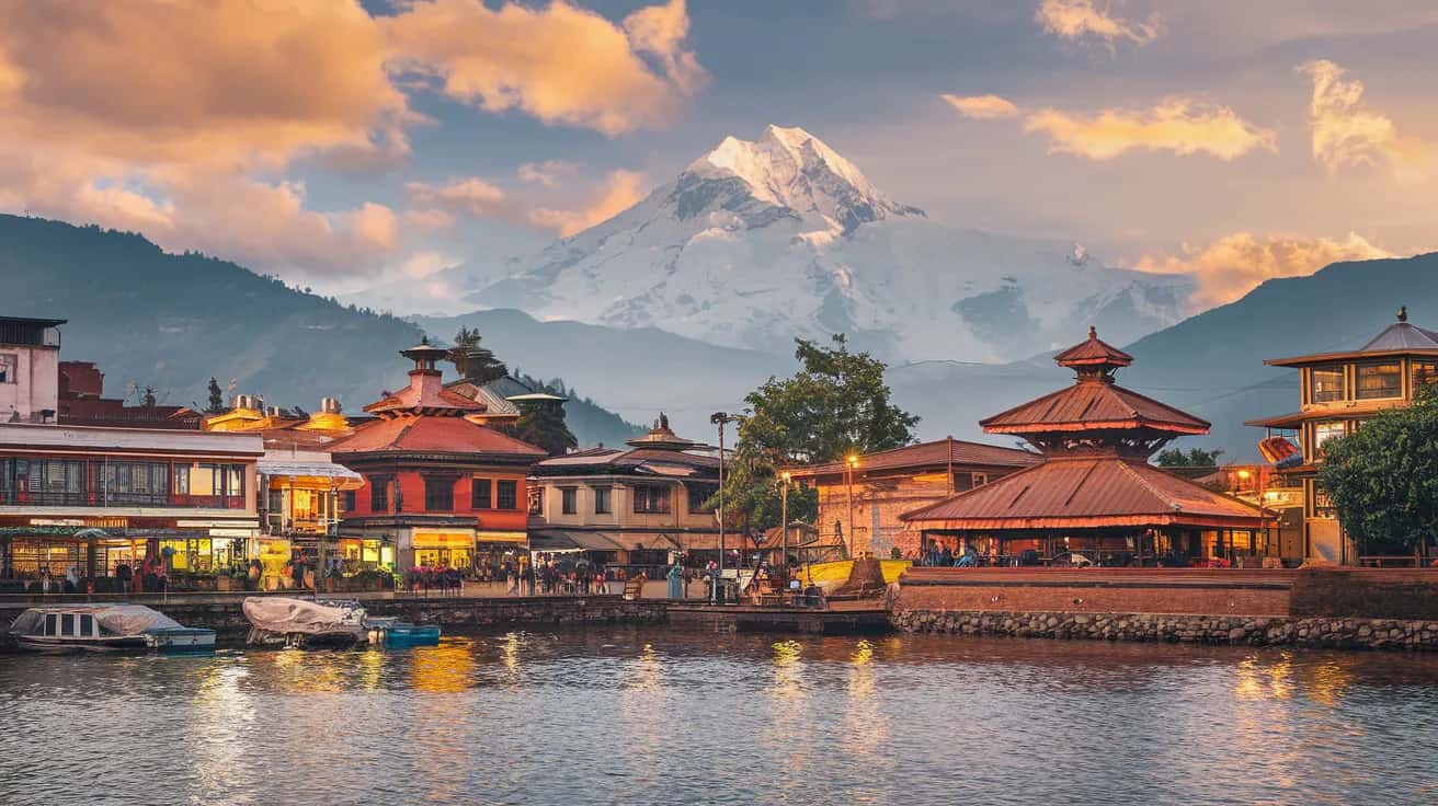 Pokhara weather and climate - scenic view of Pokhara, Nepal