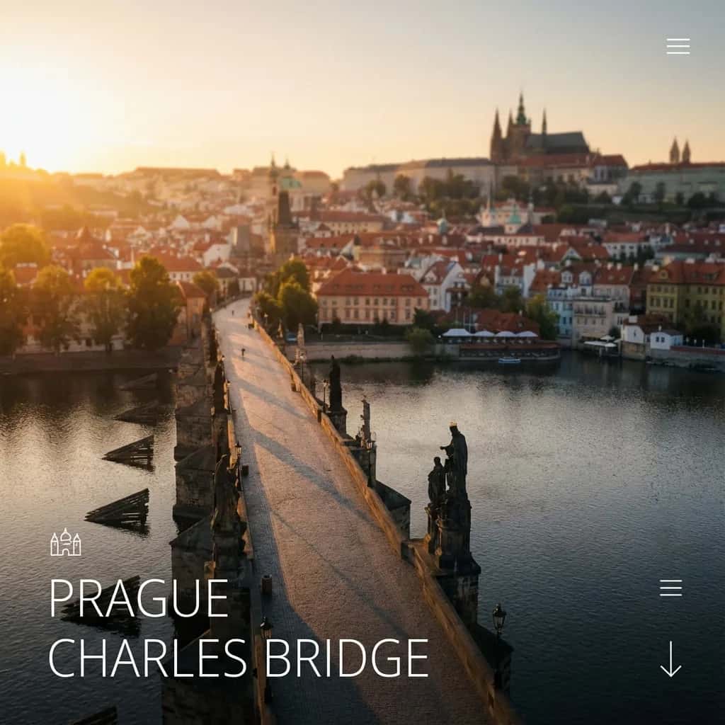 Prague street view during July