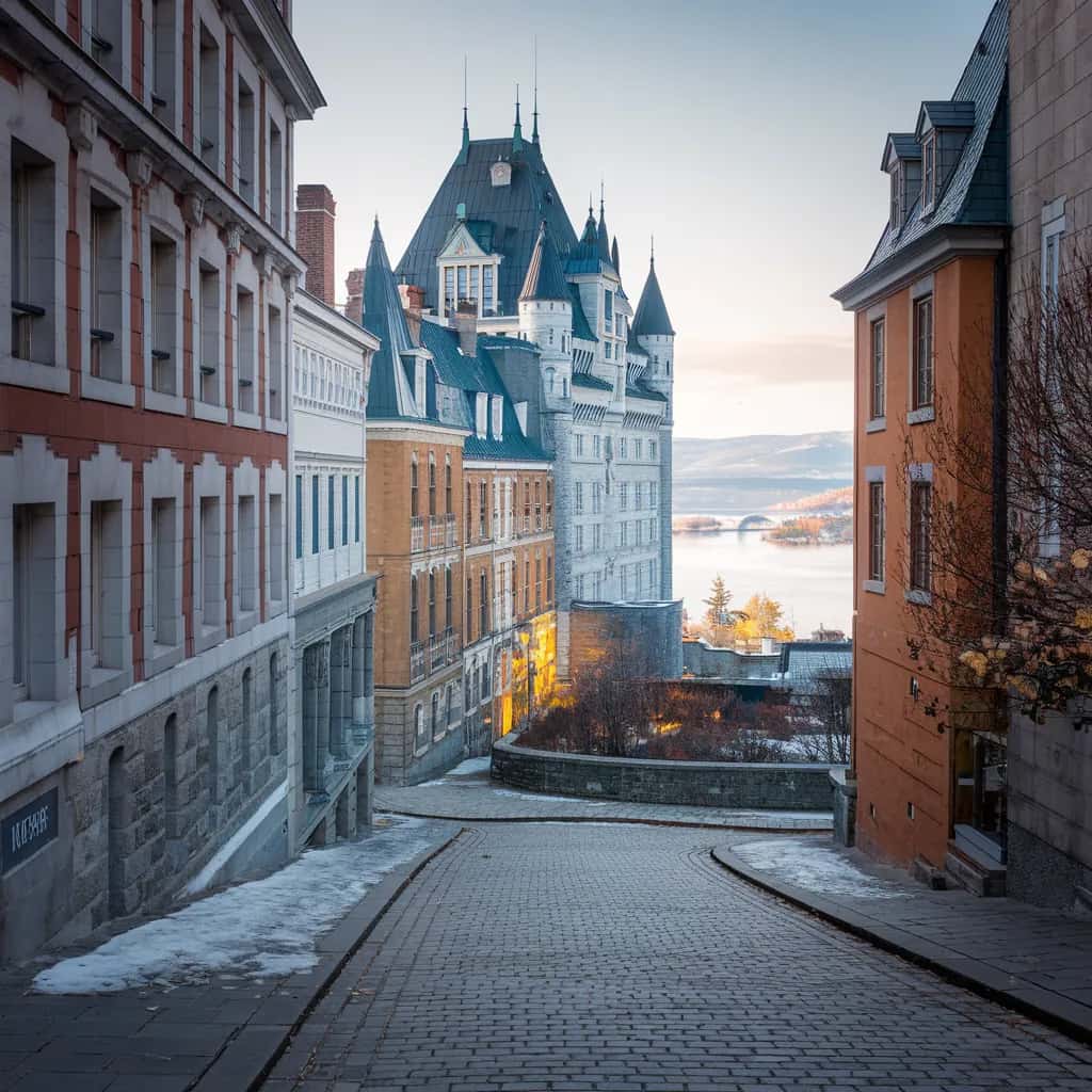 Quebec City weather and climate - scenic view of Quebec City, Canada