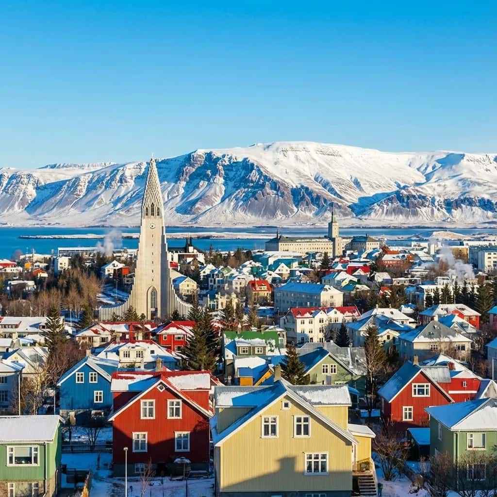 Reykjavik weather and climate - scenic view of Reykjavik, Iceland
