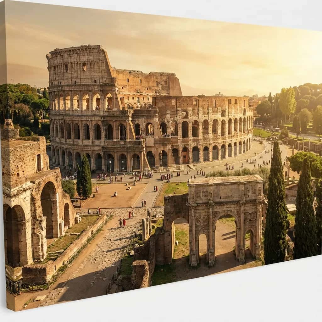 Rome street view during November