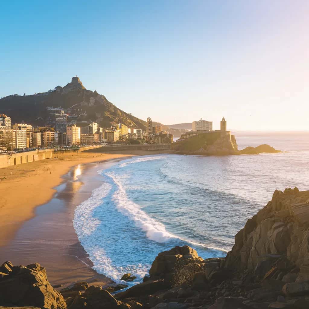 San Sebastian street view during October