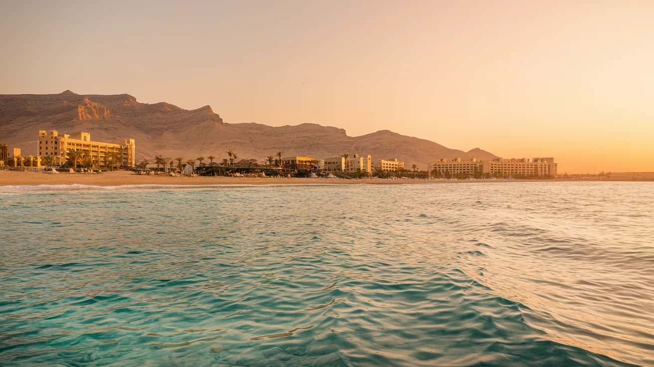 Sharm El Sheikh street view during October