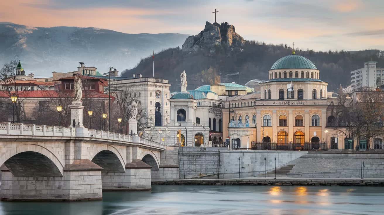 Skopje weather and climate - scenic view of Skopje, North Macedonia