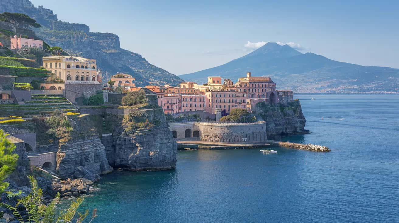 Sorrento weather and climate - scenic view of Sorrento, Italy