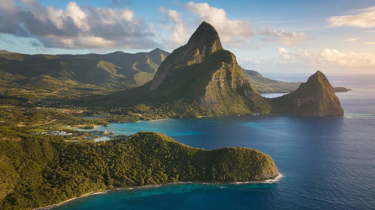 St. Lucia weather and climate - scenic view of St. Lucia, Saint Lucia