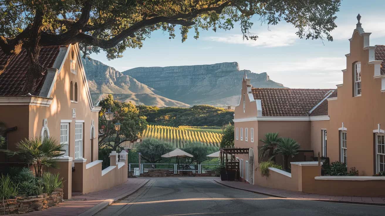 Stellenbosch street view during April