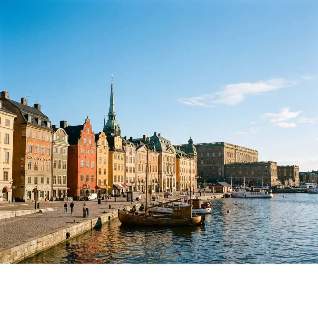 Stockholm street view during October