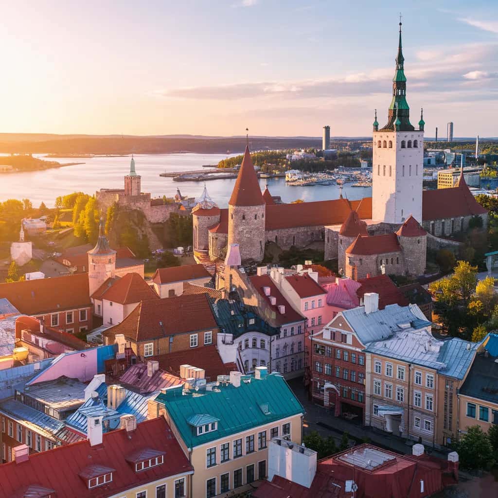 Tallinn street view during October