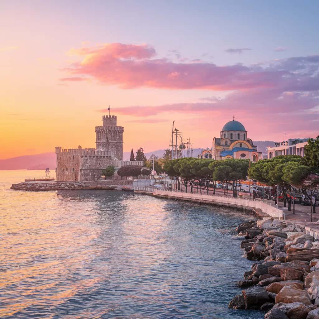 Thessaloniki weather and climate - scenic view of Thessaloniki, Greece