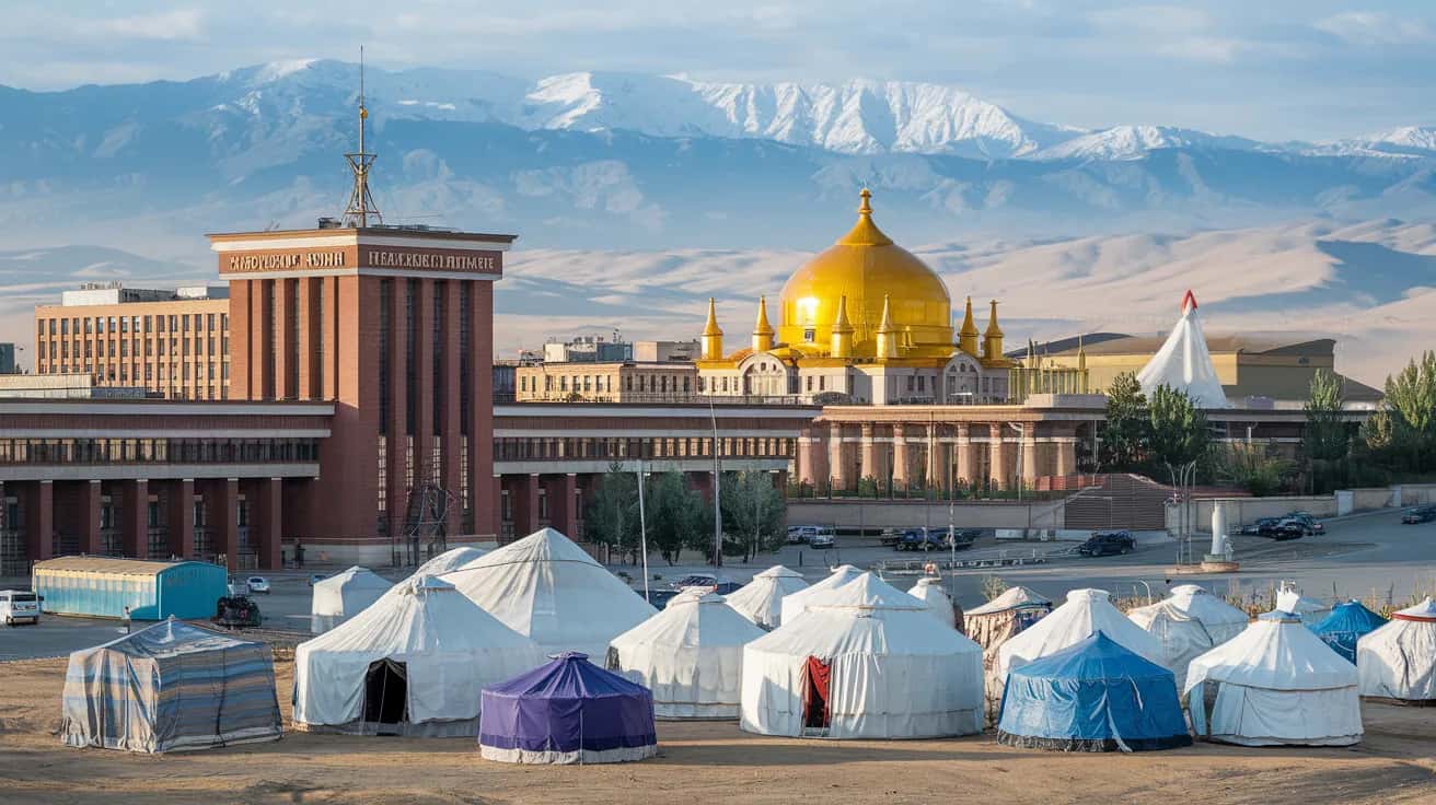 Ulaanbaatar street view during February