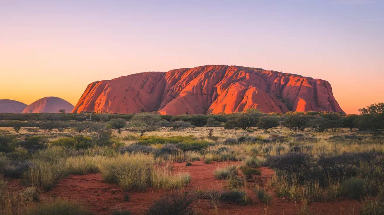 Yulara street view during January