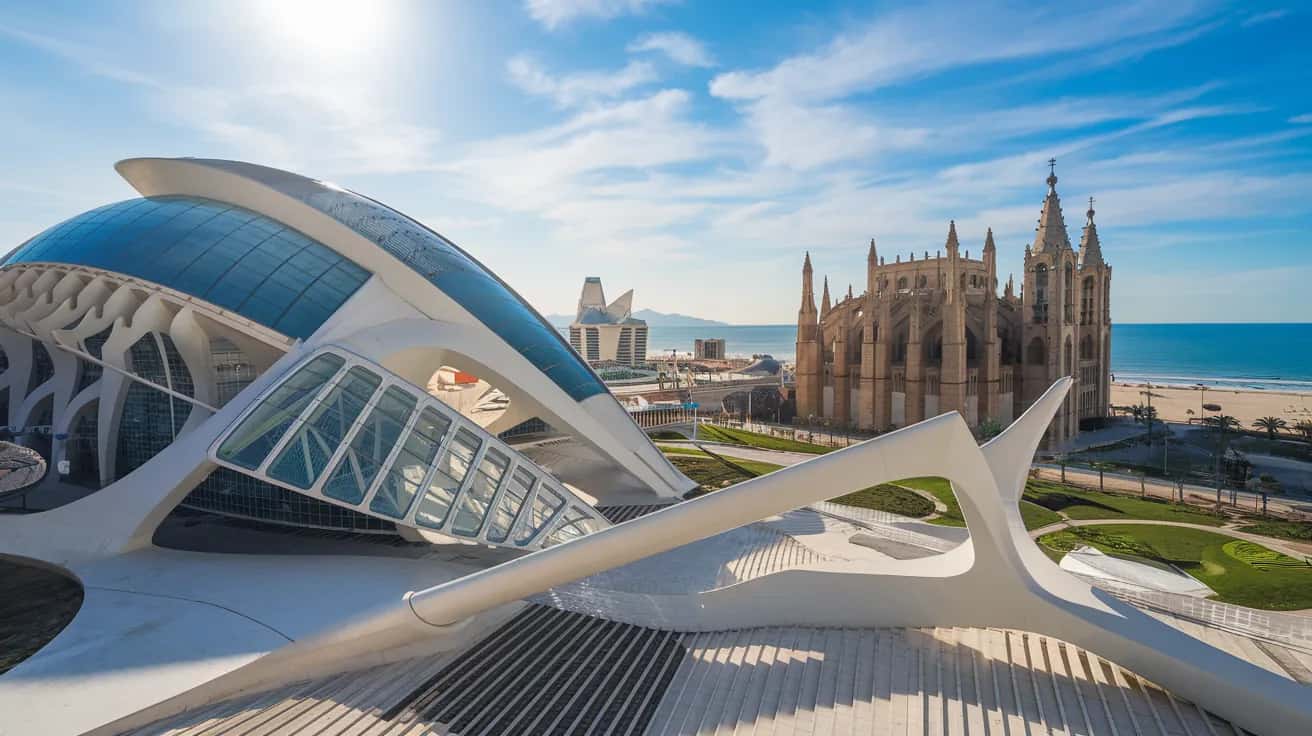 Valencia street view during March