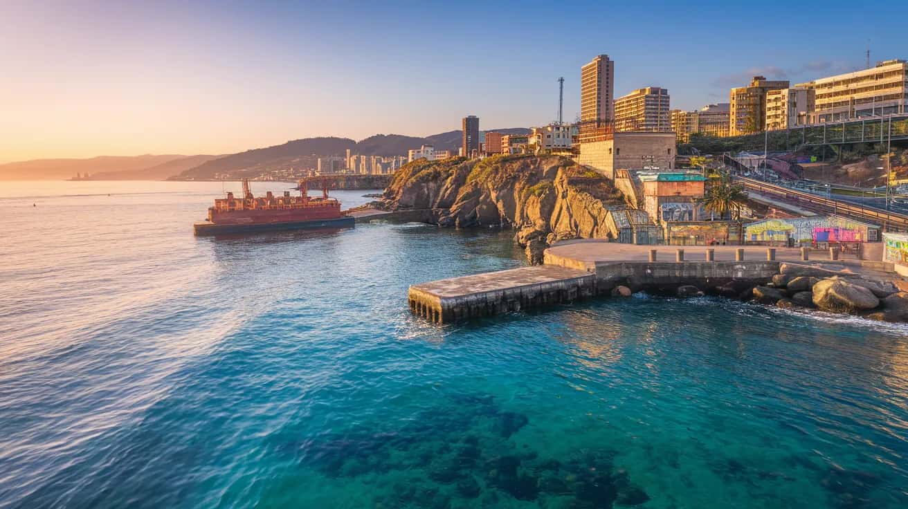 Valparaíso weather and climate - scenic view of Valparaíso, Chile
