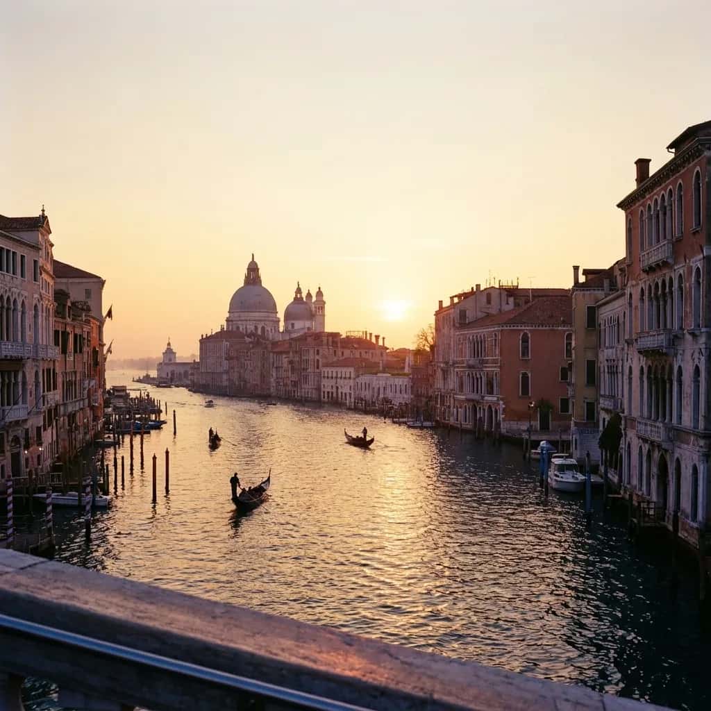 Venice street view during March