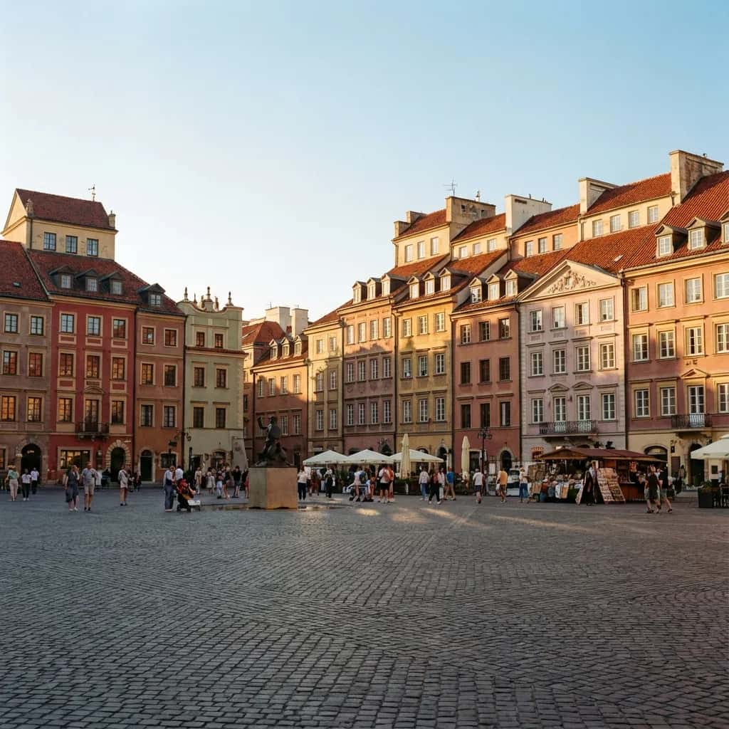 Warsaw weather and climate - scenic view of Warsaw, Poland