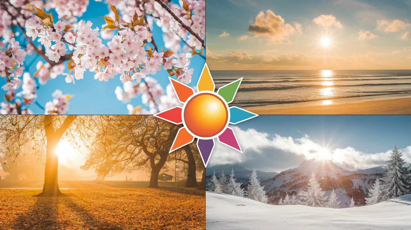 Sun shining over beautiful travel destinations around the world