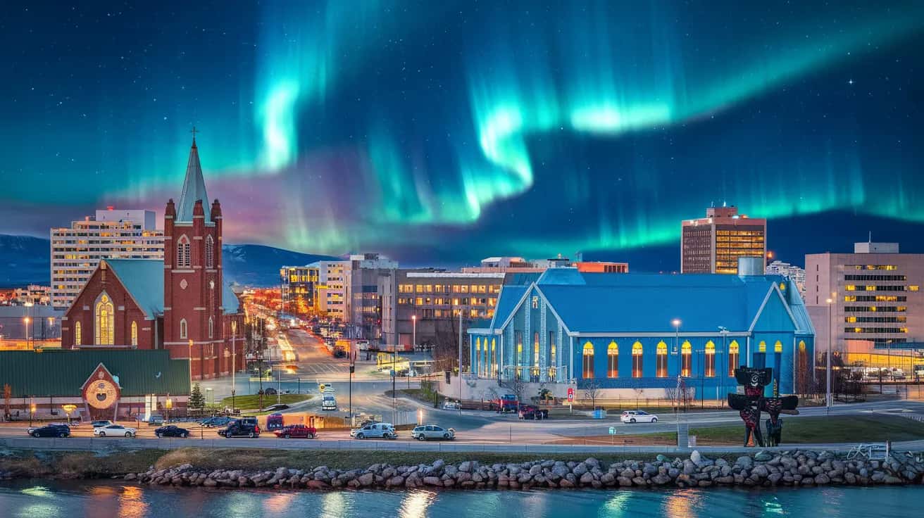 Yellowknife weather and climate - scenic view of Yellowknife, Canada