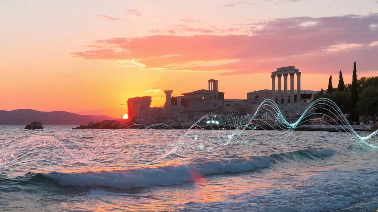 Zadar street view during April