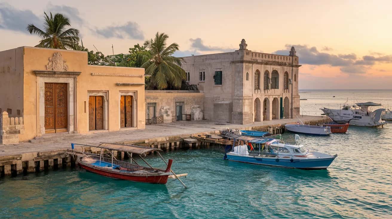 Stone Town street view during October